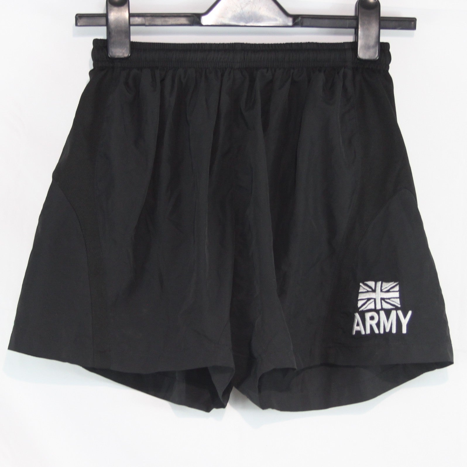 Genuine Surplus British Army PT Shorts Black Embroidered (4379)