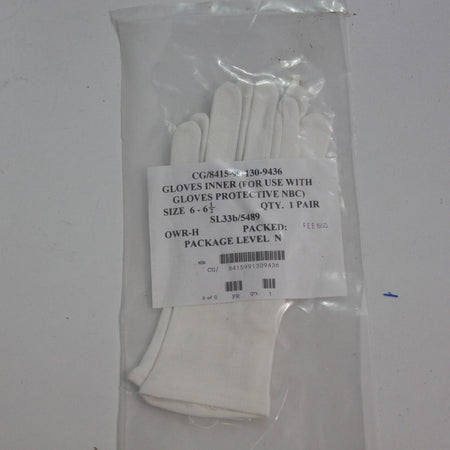 NEW Genuine Surplus British Army Cotton Liner Gloves Lightweight White  (4349)
