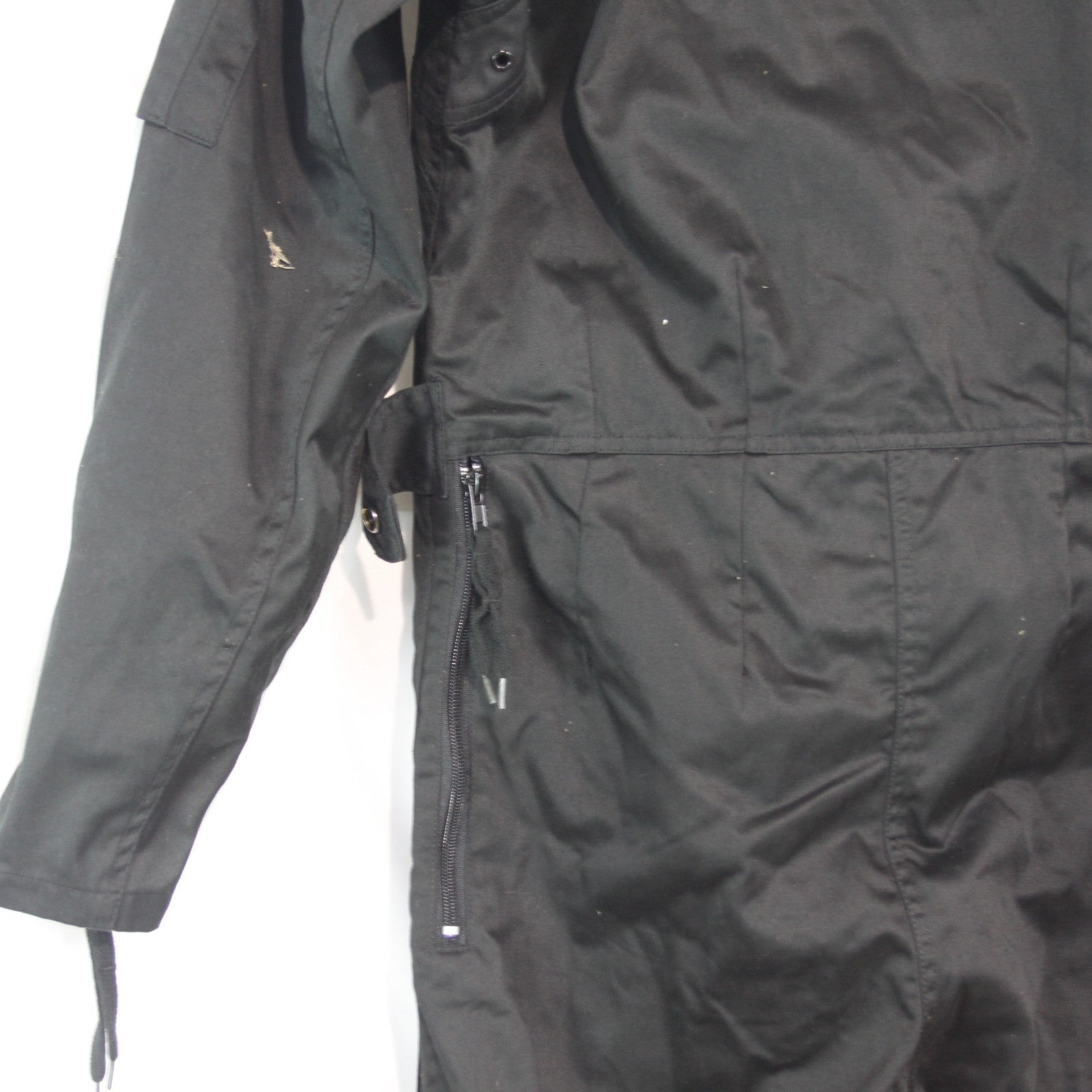German Military Style Flight Suit Black Coverall Army Airforce 36" Chest (3999)
