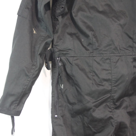 German Military Style Flight Suit Black Coverall Army Airforce 36" Chest (3999)