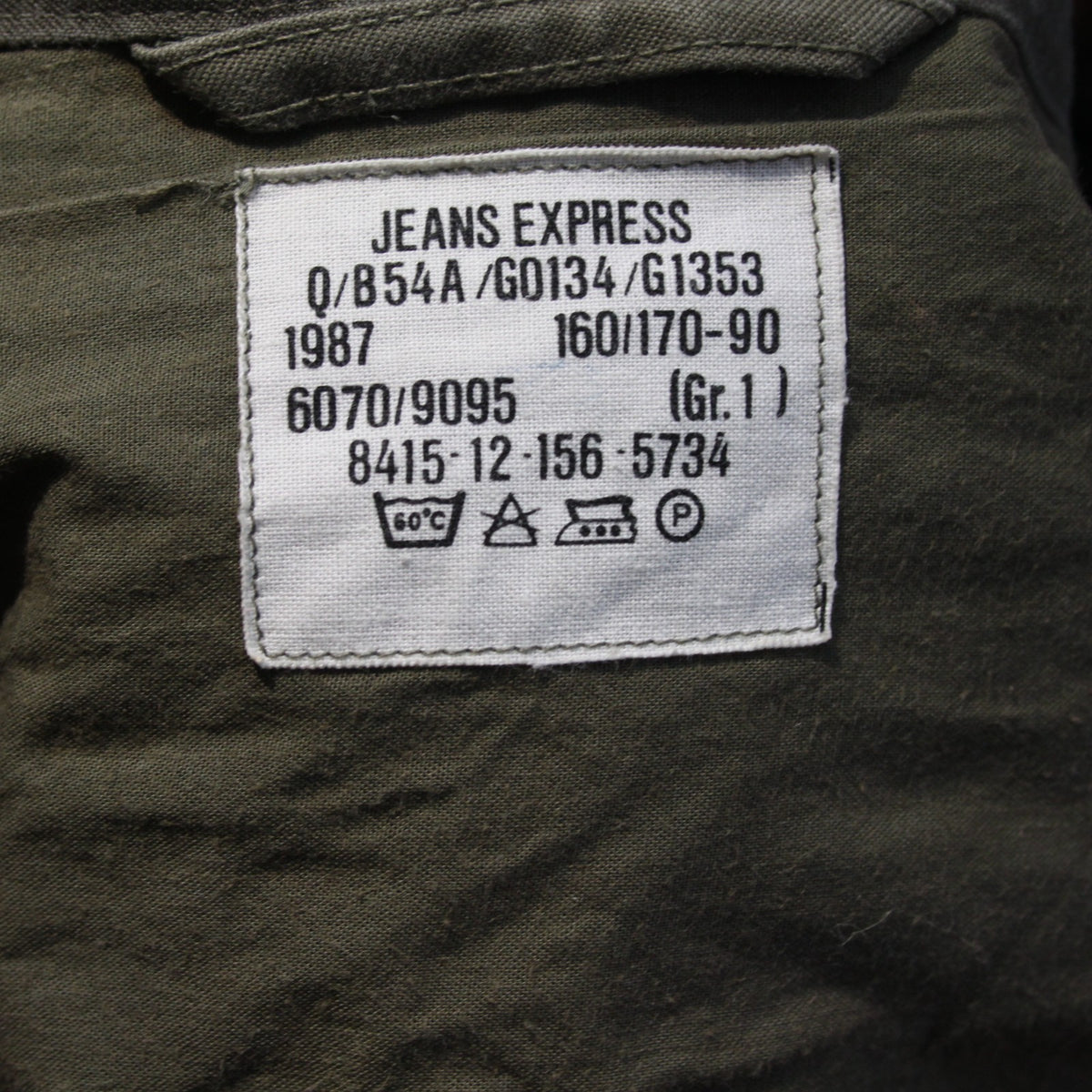 Genuine Surplus German Army Parka Olive Unlined Canvas Military Grade 2 (3746)