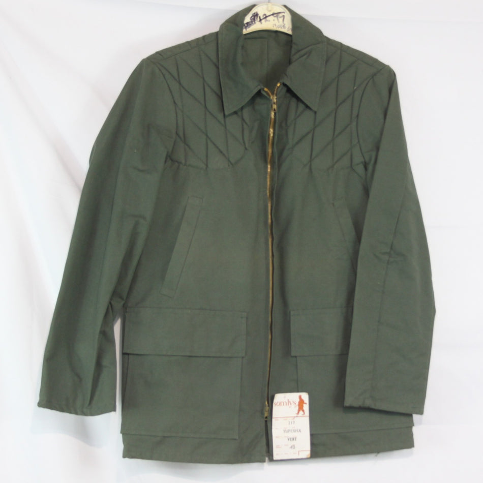 Vintage French Hunting Jacket 32-34" Chest Padded Shoulders Faded (4037)
