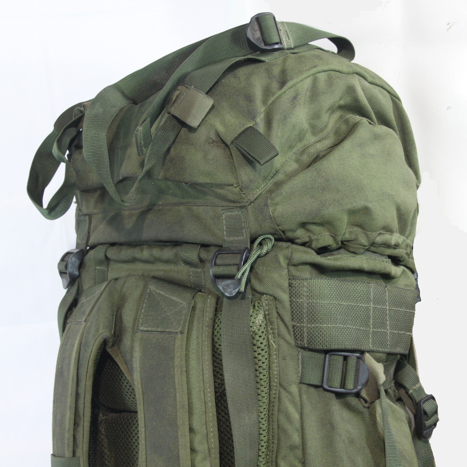 Vintage British Army Genuine Surplus Bergen Rucksack Olive Green 3762