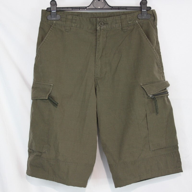 Genuine Surplus Austrian Army Olive Trouser Cutoff Shorts Military  (3292)