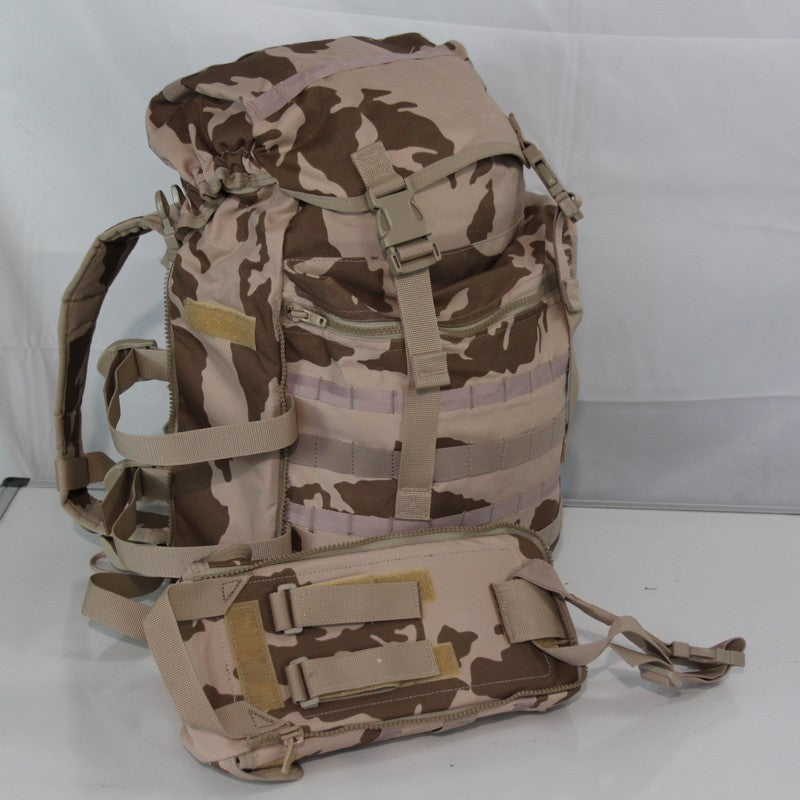 NEW Genuine Surplus Czech Army Desert Rucksack Daysack Camo Holes in Base (3371)