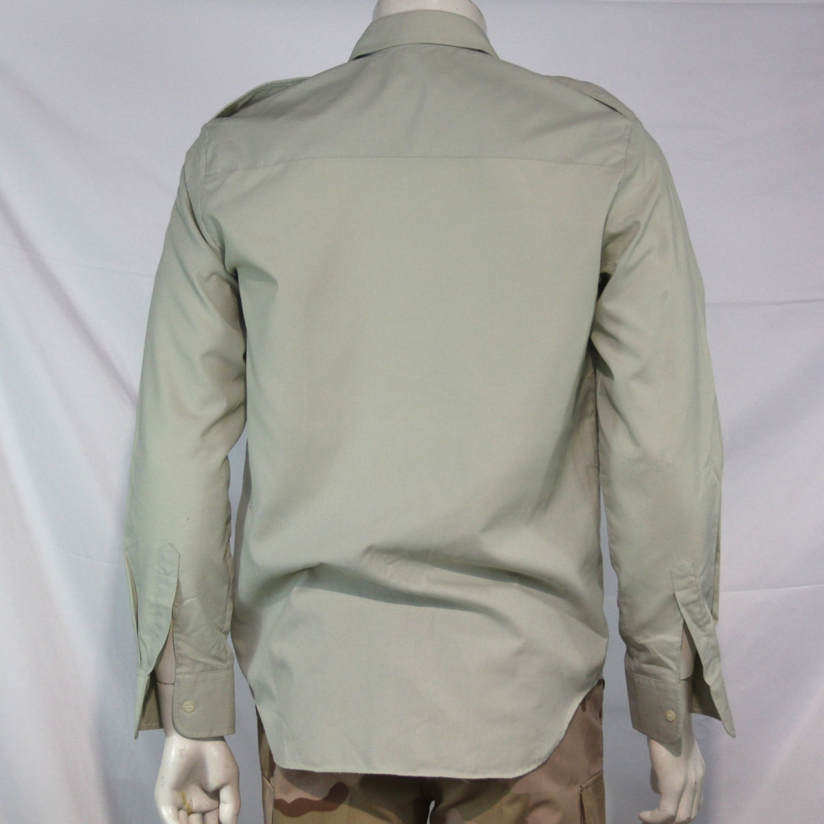 Genuine Surplus Dutch Army Light Green Midweight Working Dress Shirt (3418)