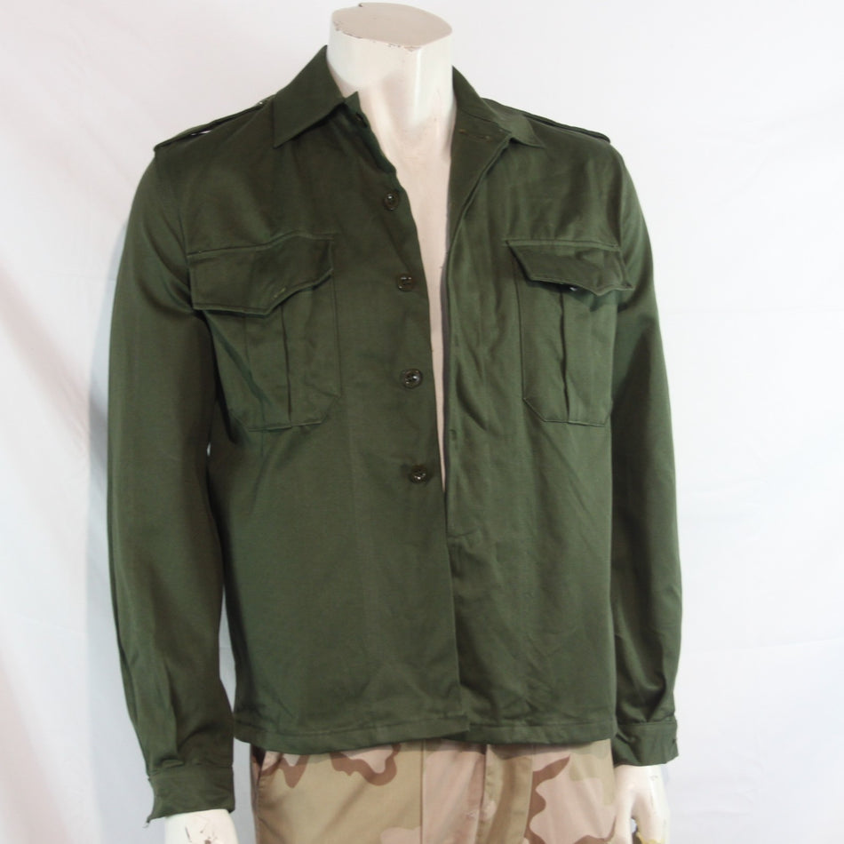 Genuine Surplus Belgian Army Working Dress Shirt Olive (4263)