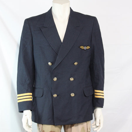 Commercial Airline Pilot Blazer Jacket Navy Blue 42" Chest Uniform (3544)