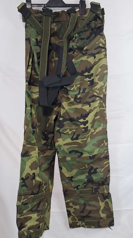 Genuine Surplus Spanish Military Waterproof Over Trousers Camo 30-32" W (2515)
