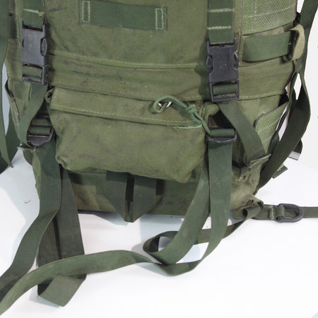 Vintage British Army Genuine Surplus Bergen Rucksack Olive Green 3762