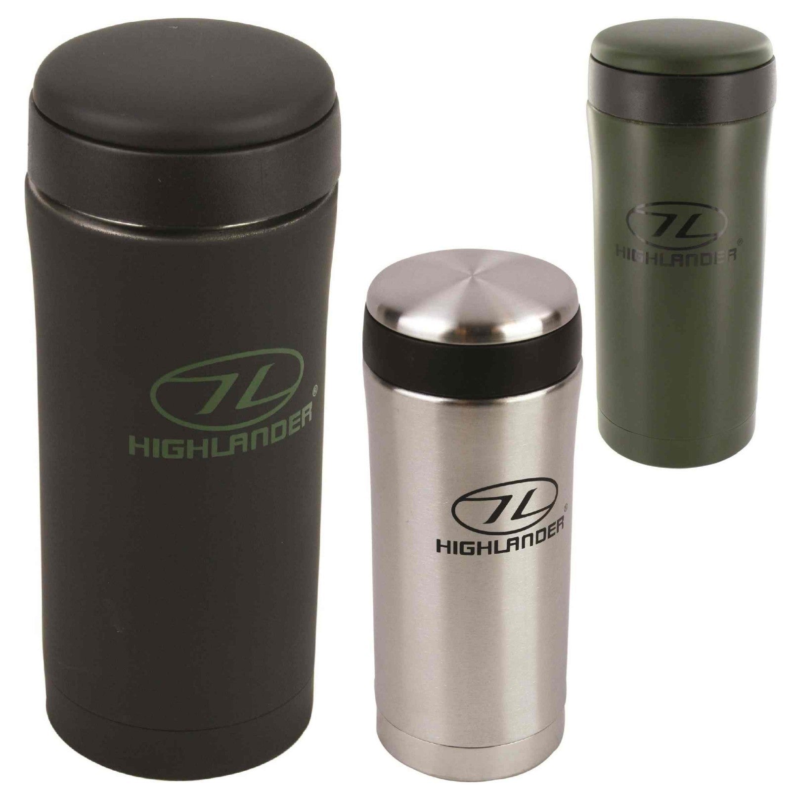 Highlander Sealed Thermal Mug Mini Flask Ammo Flask  Camo 330ml