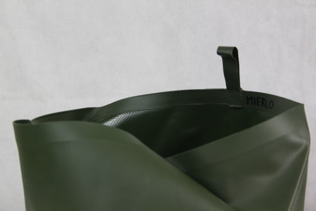 Genuine Surplus Dutch Army  Folding Wash Bowl Water Bowl Green Rubberised Canvas