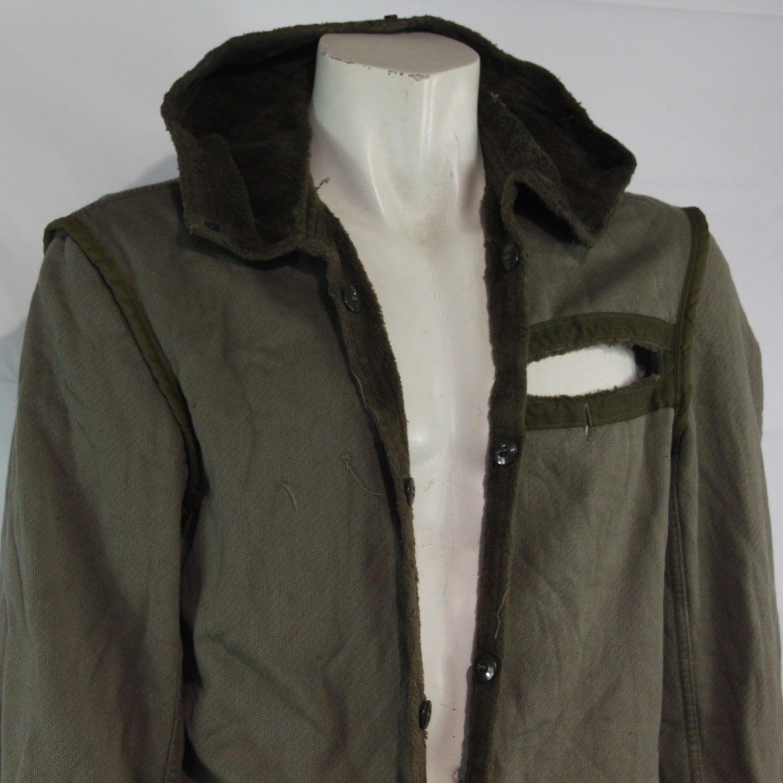 Genuine Surplus German Army Parka Liner Military Thermal Warm Faux Fur (3717)