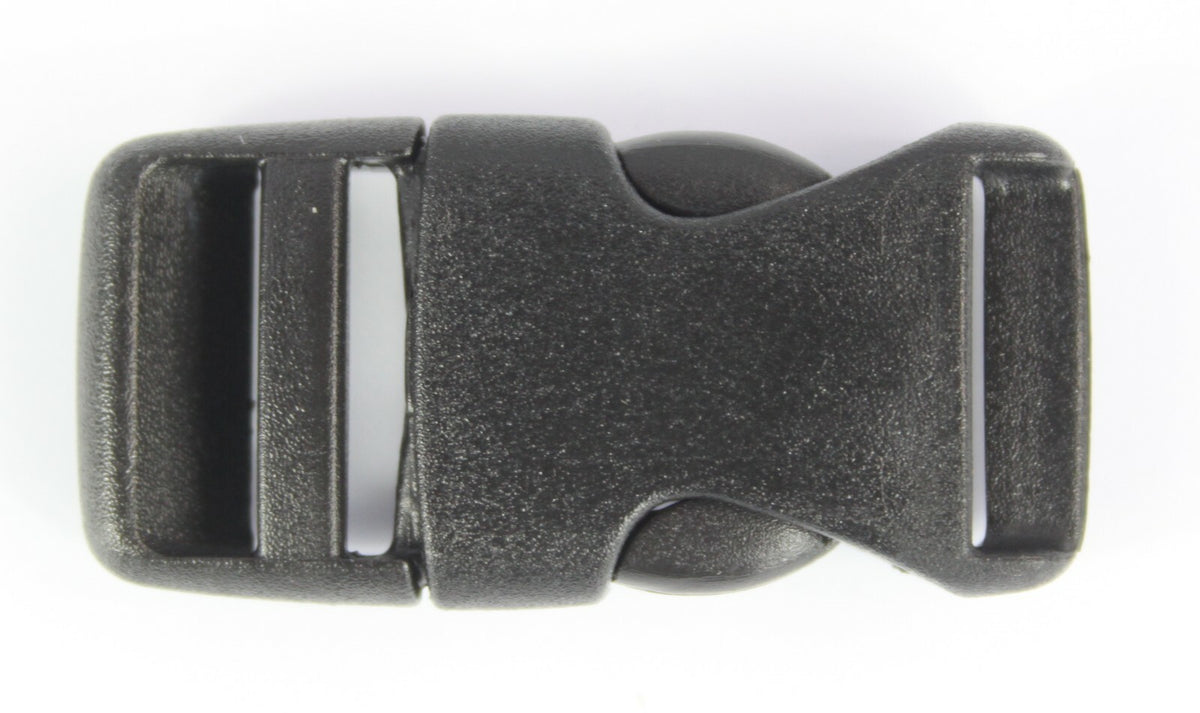 Rounded Side Release Buckles Black Plastic Clips Rucksacks Replacement All Sizes