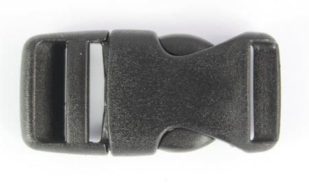 Rounded Side Release Buckles Black Plastic Clips Rucksacks Replacement All Sizes