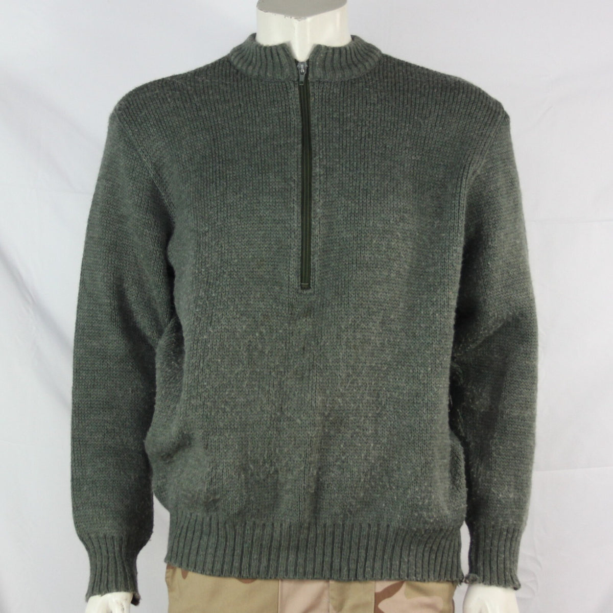 Genuine Surplus Swiss Army Quarter Zip Jumper Wool 42-44" (3256)