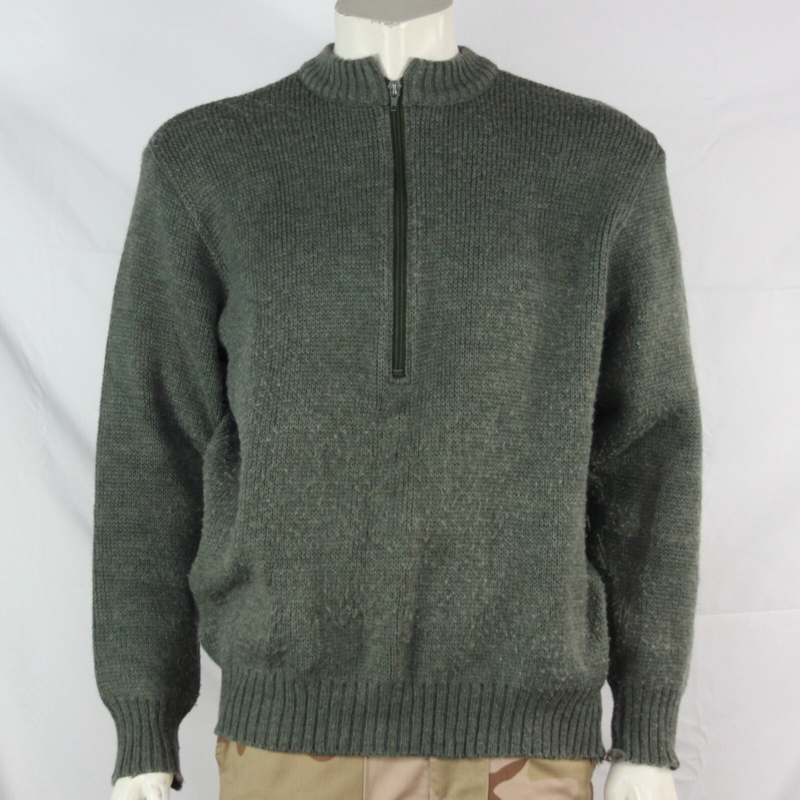 Genuine Surplus Swiss Army Quarter Zip Jumper Wool 42-44" (3256)