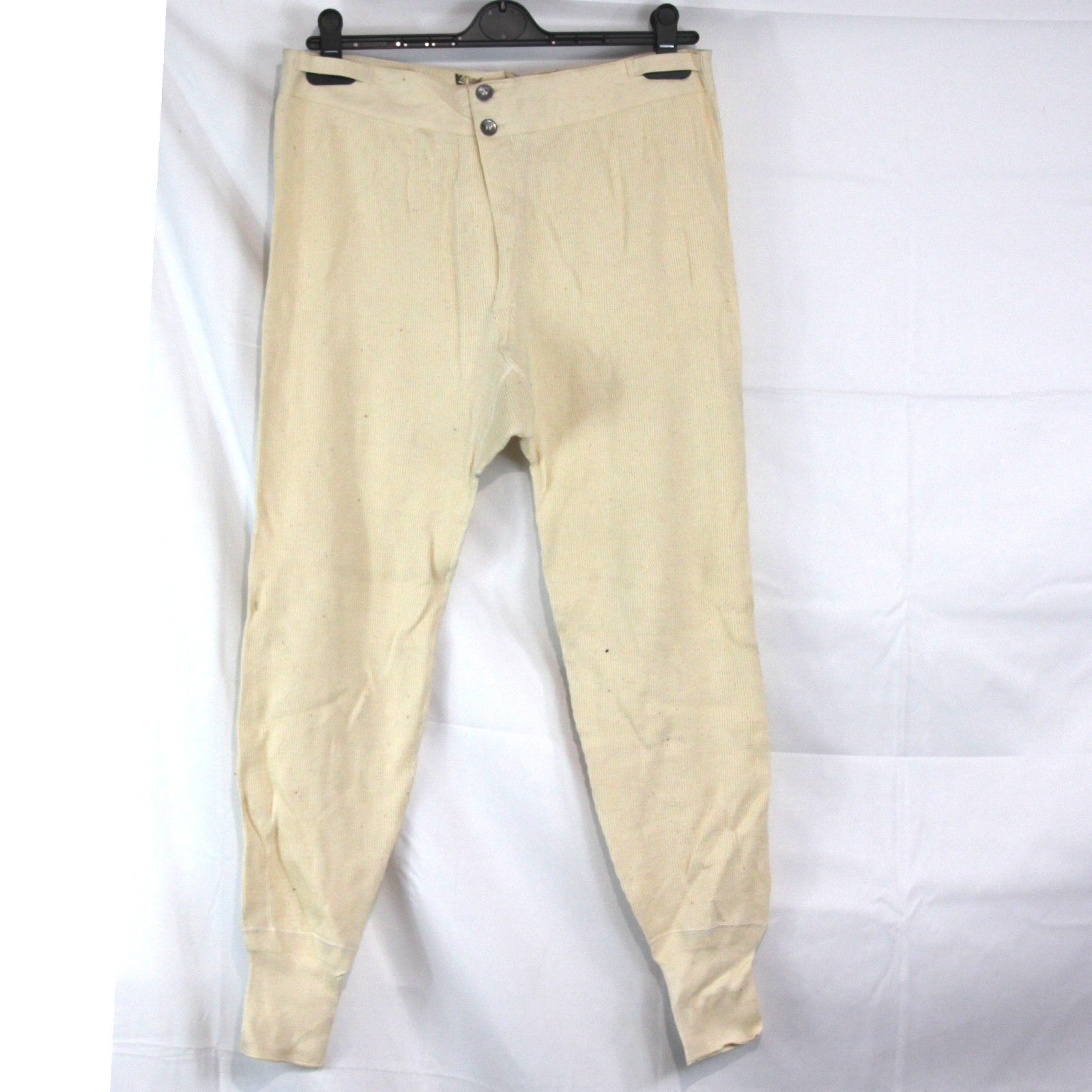 Swedish Army Vintage White Lace Up Long Johns Genuine Surplus Thermal 34" (3831)