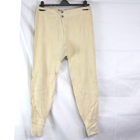 Swedish Army Vintage White Lace Up Long Johns Genuine Surplus Thermal 34" (3831)