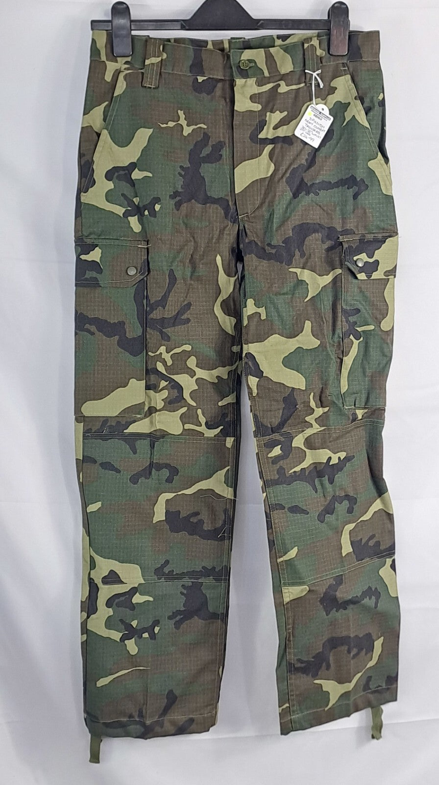Genuine Surplus Spanish Army Camo Combat Trousers Combats 32" Waist (2745)