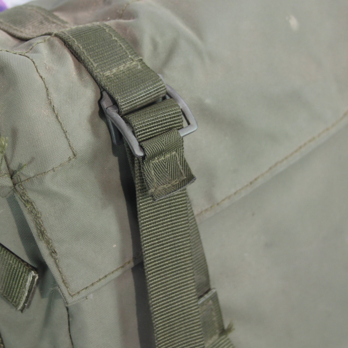 Genuine Surplus British Army Side Bag Waterproof PVC Coated Olive MOLLE (3409)