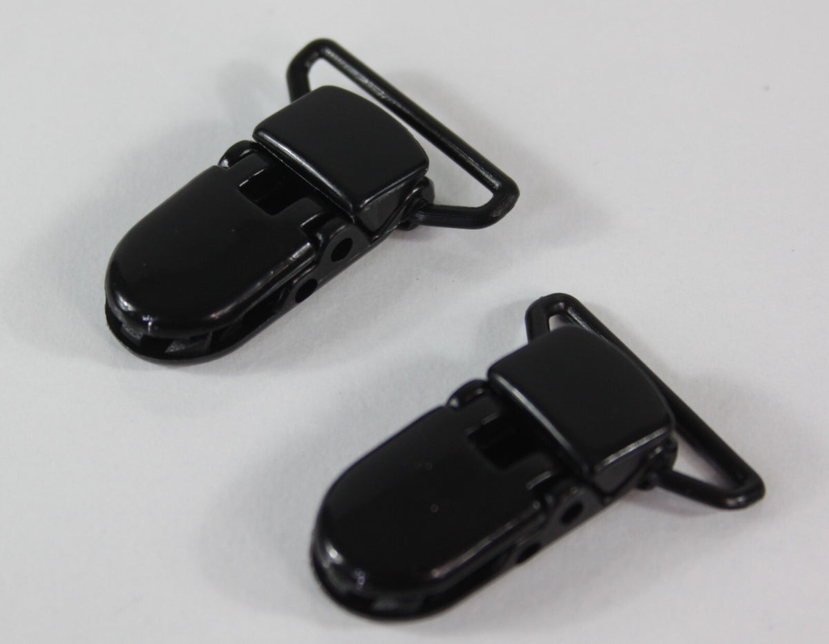 Crocodile Clips Black Metal with Plastic Teeth Replacement Braces Dungarees