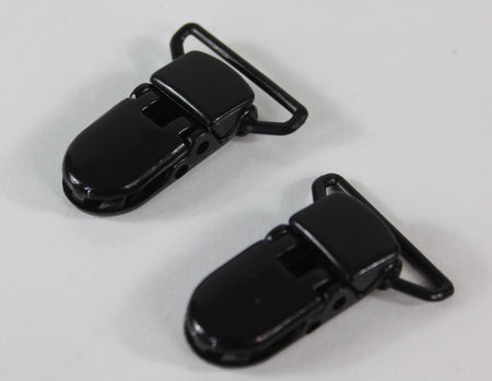 Crocodile Clips Black Metal with Plastic Teeth Replacement Braces Dungarees