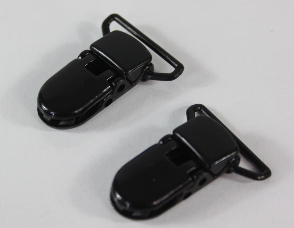 Crocodile Clips Black Metal with Plastic Teeth Replacement Braces Dungarees