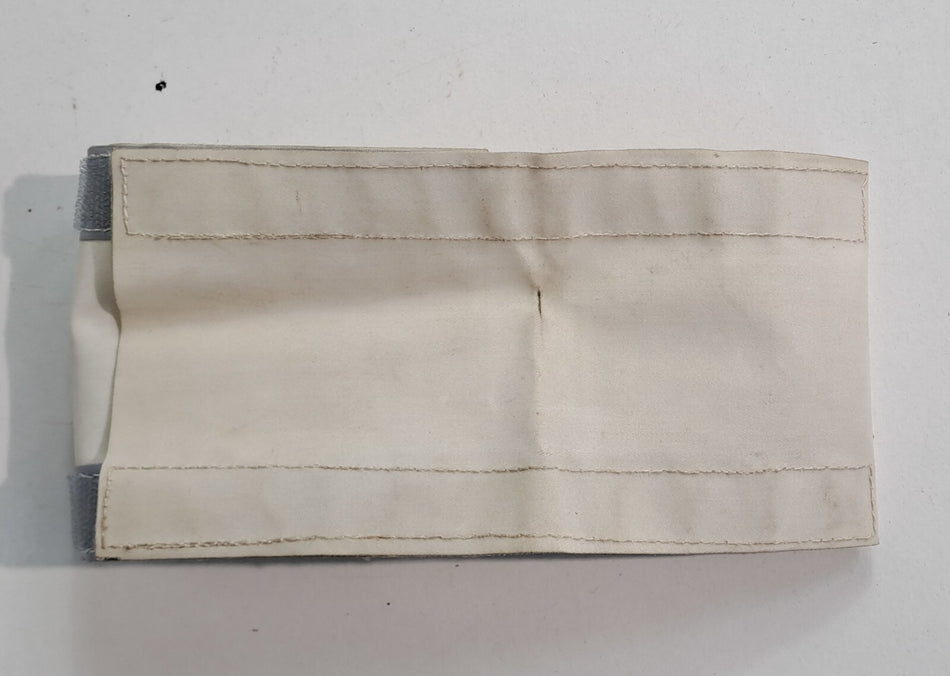 Genuine Surplus High Visibility Armbands White Hook & Loop relective PAIR (3092)