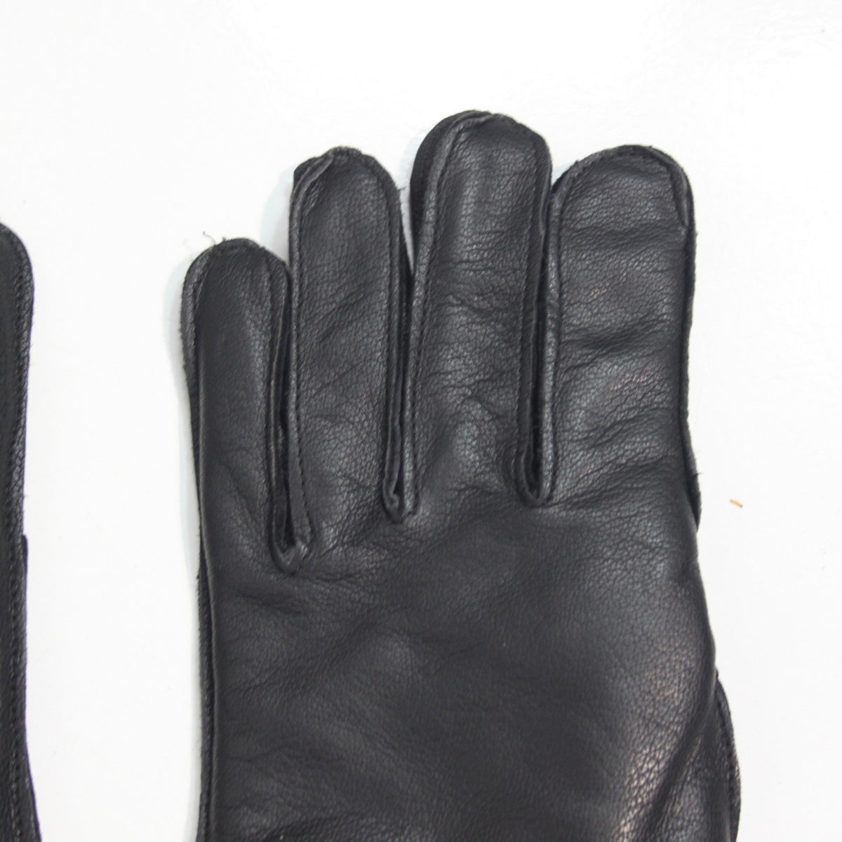 Black Leather Motorbike Gloves Dispatch Rider Size Small UK 8.5 (3910)