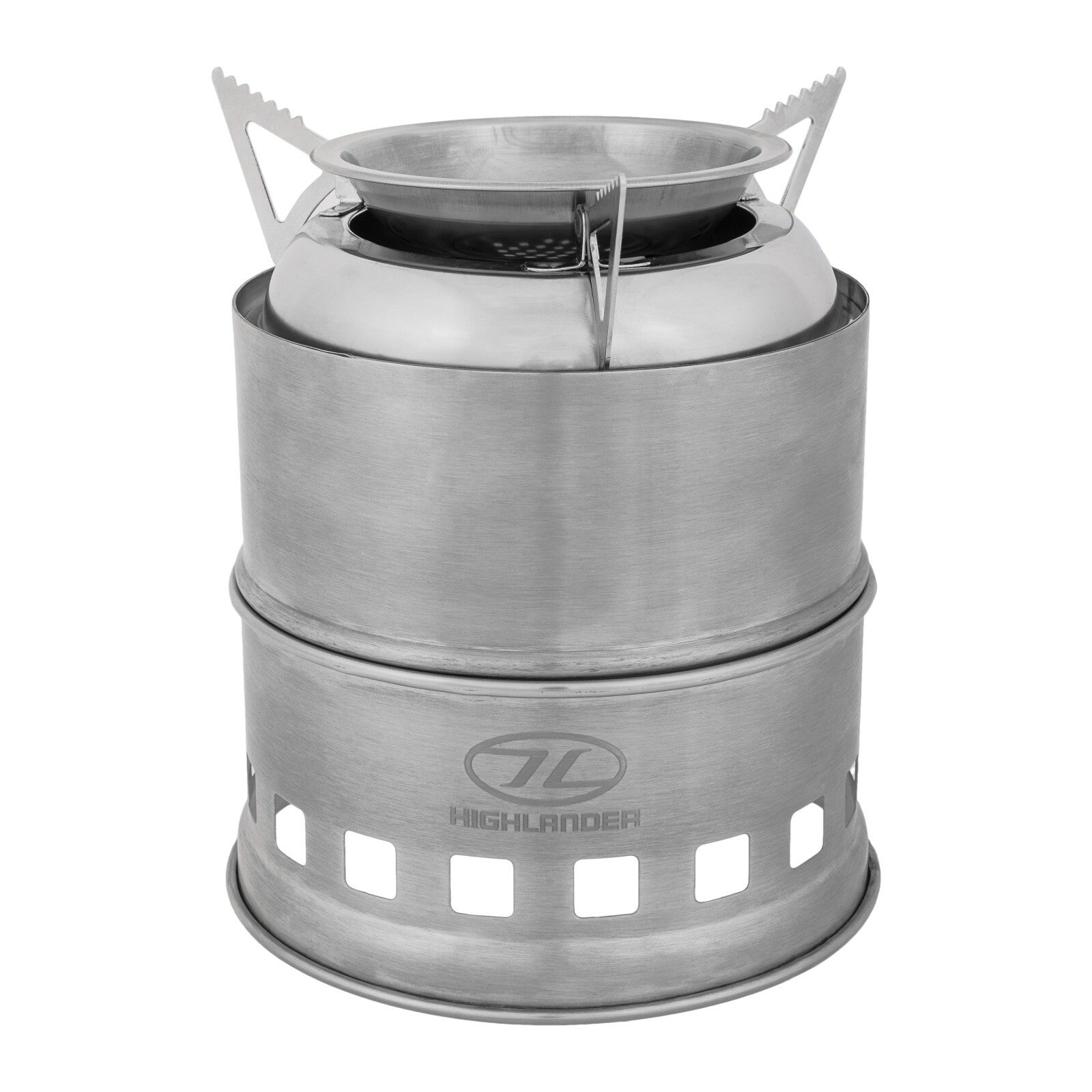 Highlander Solid Fuel Cabar Wood Burning Stove Compact Bushcraft 