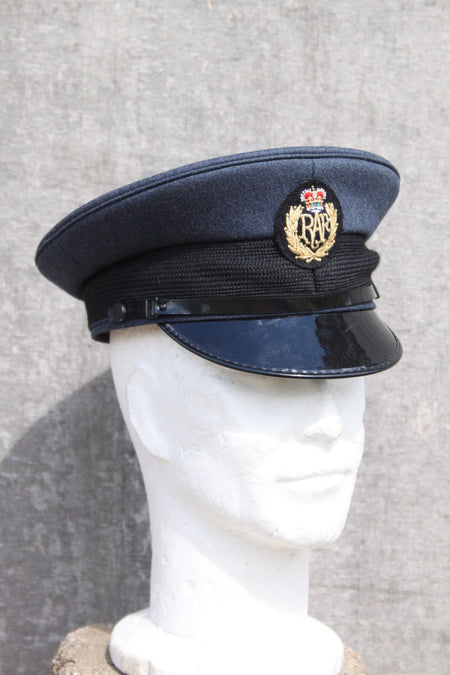 Genuine Surplus British RAF Mens Dress Hat Peak Cap Formal Blue Grade 1