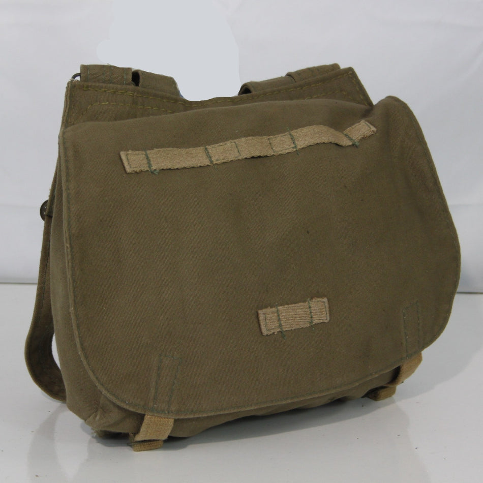 Genuine Surplus Vintage Czech Army Military Side Bag Canvas Khaki  (3435)