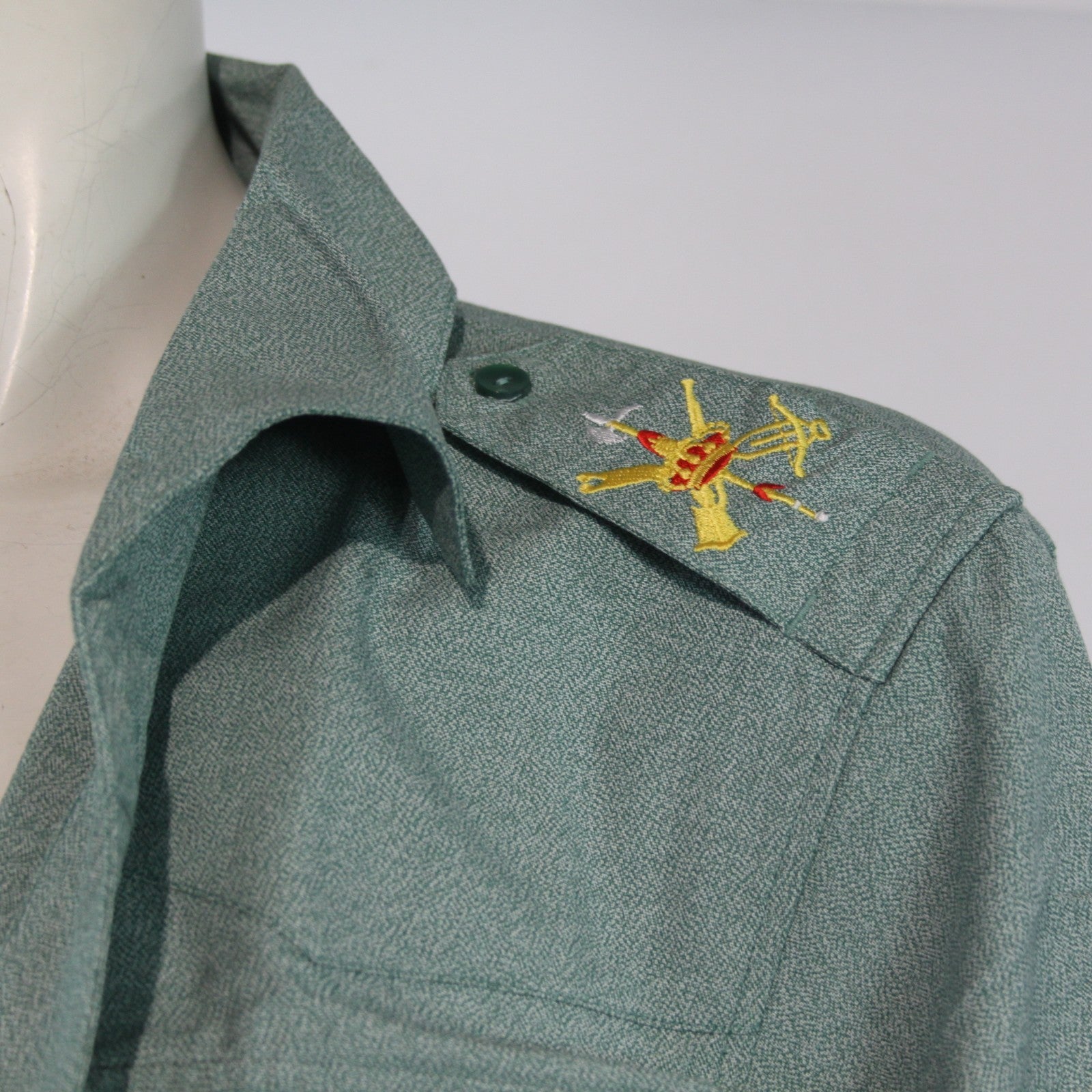 NewGenuine Surplus Spanish Foreign Legion Military Shirt Army Green 36+38"(4124)