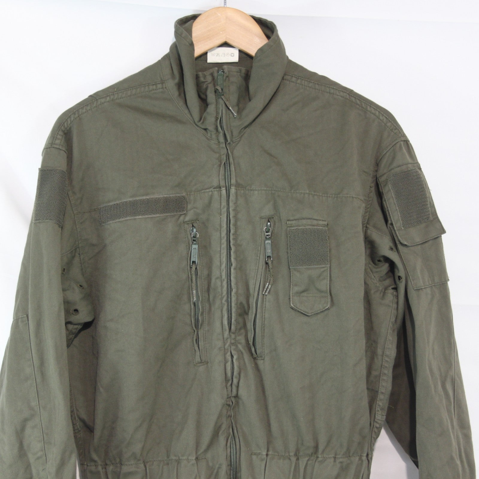 French Army AFV Coverall Olive Green Genuine Surplus 34-36" Chest Short (4177)