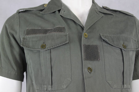 Genuine Surplus French Army Short Sleeve Shirt Warm Weather Olive (870)