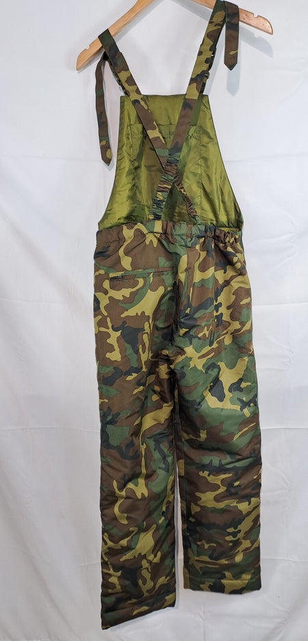 Genuine Surplus Spanish Army Camo Padded Winter Over Trousers 32" Waist (3028)