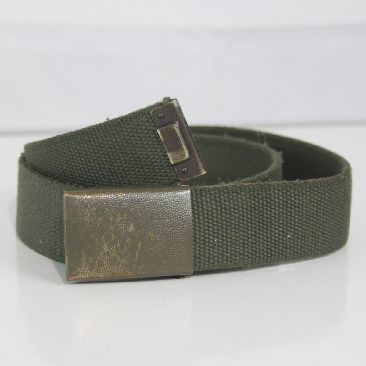 Genuine Surplus Dutch Army 30mm Webbing Belt Military Olive  (4095)