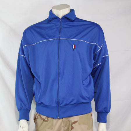 Tracksuit Top French Army Jacket Genuine Surplus Military Blue 38" (3994)