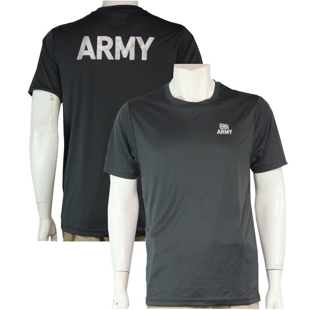 Printed British Army Wicking T-Shirt Genuine Army Surplus T-Shirt Short Sleeve