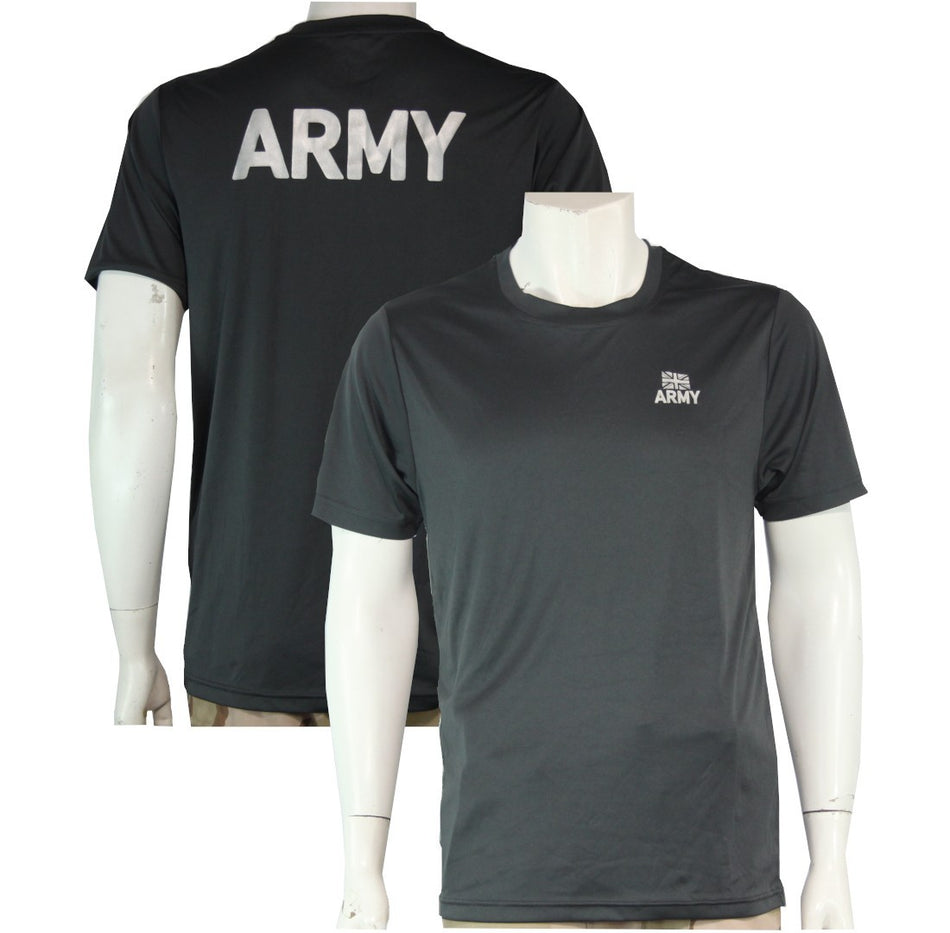 Printed British Army Wicking T-Shirt Genuine Army Surplus T-Shirt Short Sleeve