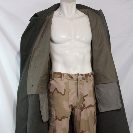 48-50" Austrian Army Officers Wool Greatcoat Genuine Surplus Overcoat Mens(3510)