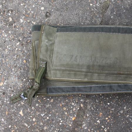 Genuine Surplus French Army Radio Aerial Mast Cover Canvas Hook & Loop Tube 3275