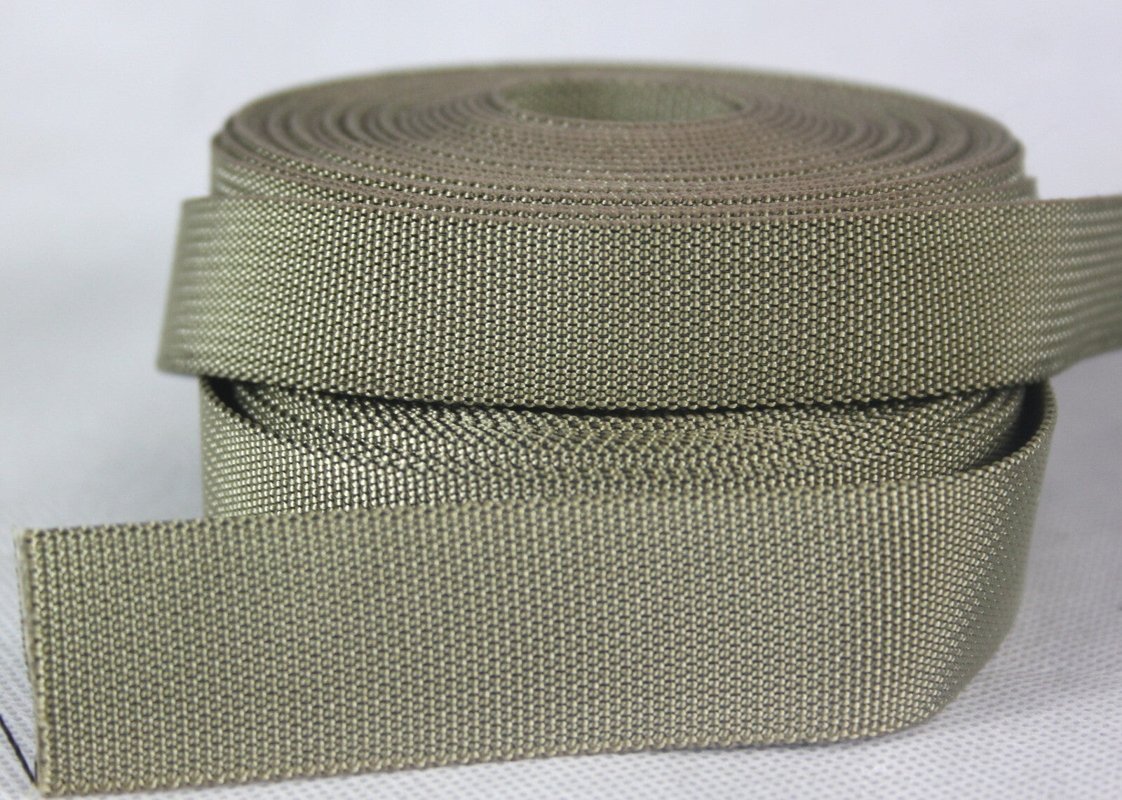 Heavy Duty Nylon Webbing Tape Black Olive Sand IRR Treated High Streng All Sizes