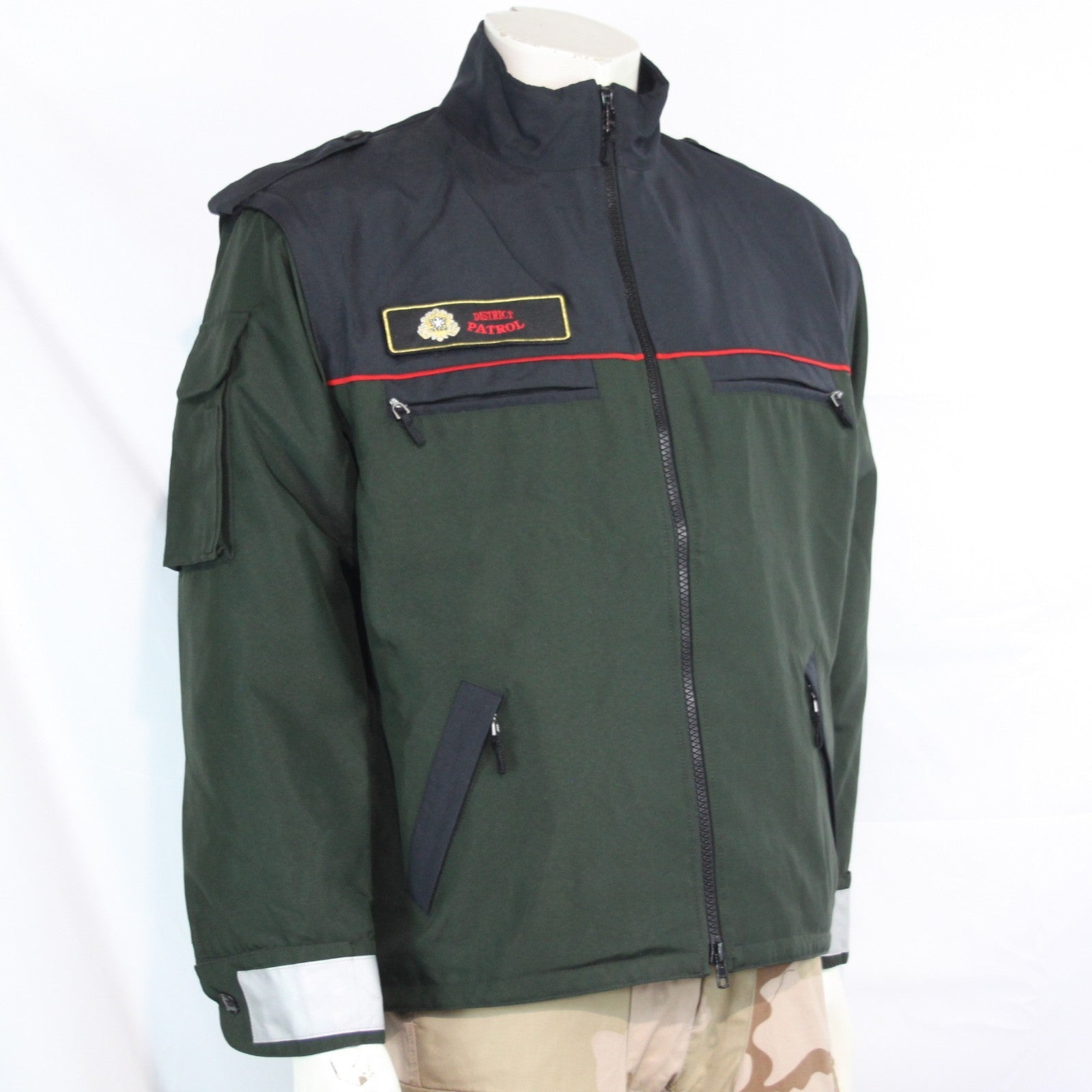 Genuine Surplus Austrian Police Patrol Jacket Wateproof Zip Off Sleeves (3362)