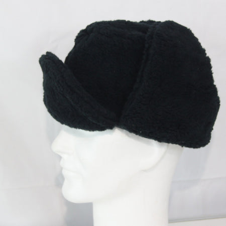 Faux Fur Thermal Winter Hat Genuine Surplus Dutch Army Navy Blue (3933)