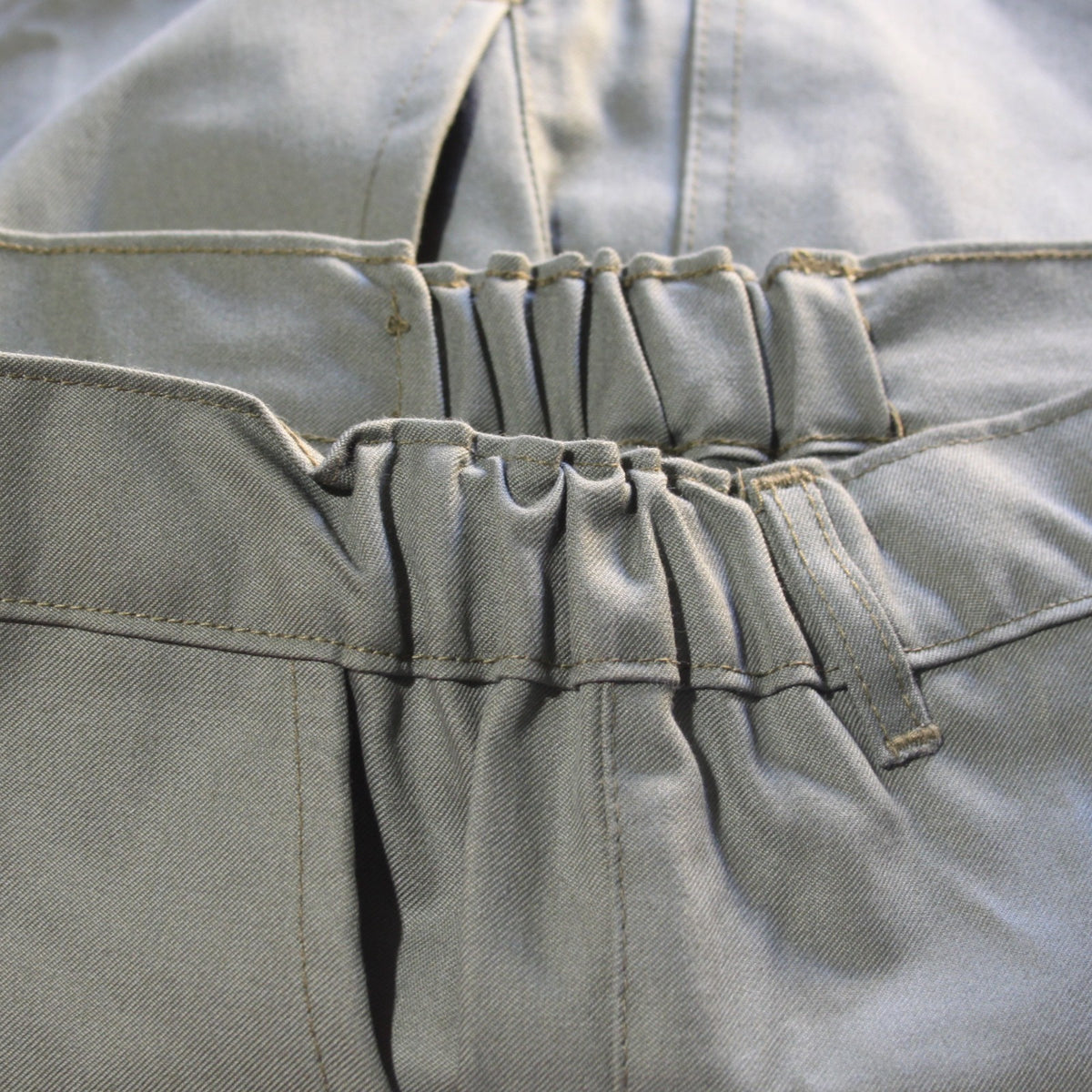NEW French Army Style Short Shorts Sage Green Light Olive Polycotton (4363)