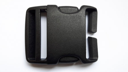ED Highlander Quick Release Buckle 50mm Black Plastic Pair No Sew ACC012
