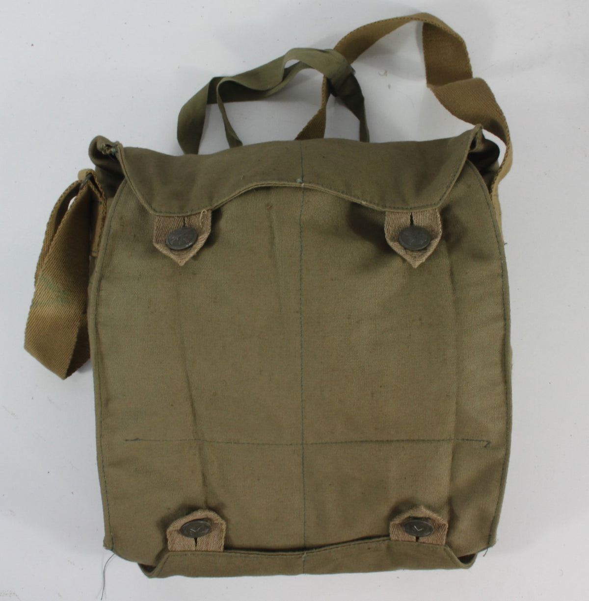 Genuine Surplus Czech Gas Mask Bag Side Bag Vintage Cotton Shoulder Bag (1368)