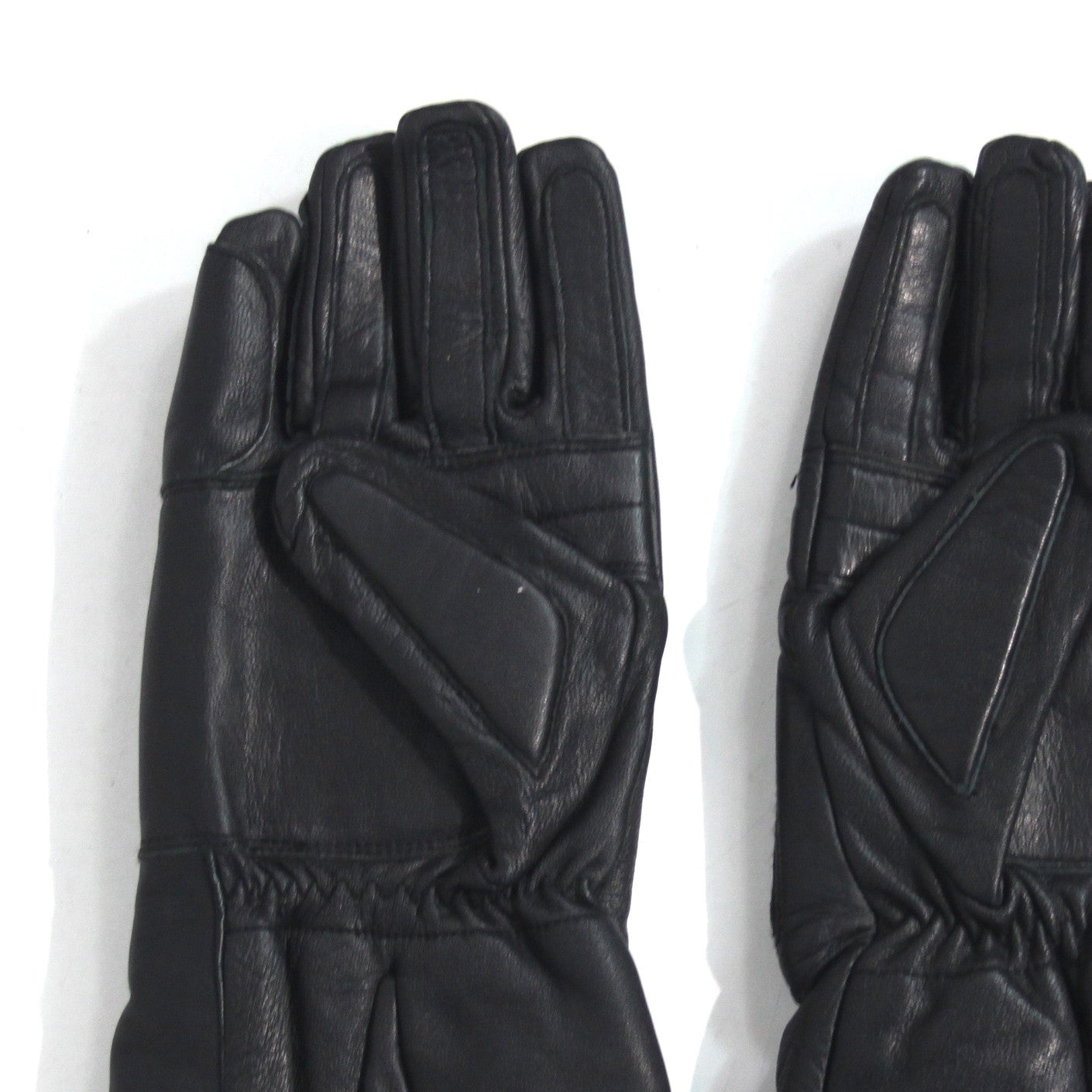 Black Leather Motorbike Gloves Dispatch Rider Size Large  (3909)